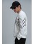 Rose Erkek Sweatshirt Kırık Beyaz 10