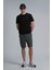Gold Modern Grafik T- Shirt Siyah 7