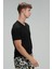 Tuna Modern Grafik T- Shirt Siyah 8
