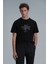 Adrıan Modern Grafik T- Shirt Siyah 6