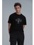 Adrıan Modern Grafik T- Shirt Siyah 8