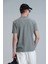 Nally Modern Grafik T- Shirt Koyu Saks 11