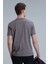 Nally Modern Grafik T- Shirt Koyu Saks 11
