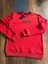 Canlı Kırmızı Basic Comfort Fit Bisiklet Yaka Sweatshirt 1