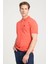 Erkek Regular Fit Polo Mercan Erkek Kısa Kol T-Shirt 6
