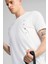 M TAD TECH Triblend Tee Beyaz Erkek Kısa Kol T-Shirt 6