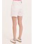 Standart Bel Normal Beyaz Kadın Şort Mom Uh Short BH6192 7
