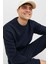 JJEBRADLEY SWEAT CREW Lacivert Erkek Sweatshirt 8