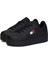 Kadın Marka Logolu Platform Topuklu Şık Görünüşlü Gündelik Kullanıma Uygun Siyah Sneaker EN0EN02518-BDS 7