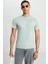 Regular Fit Normal Kesim %100 Pamuk Bisiklet Yaka Mint Yeşili Tişört 6