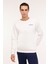 ml Volcano 16DNM2004 4pr Ekru Erkek Sweatshirt 7