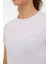 W-CT122 Basıc C Neck T-Sh Lila Kadın Kısa Kol T-Shirt 1