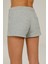 Embroıdered Star Chevron Grı Kadın Şort 11