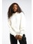 Lux Oversızed Hoodıe Ekru Kadın Sweatshirt 8