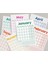 12 Aylık Planlayıcı Zamansız Takvim, Alışkanlık Takip Planlayıcı, Sürekli Takvim, Renkli Tarihsiz Takvim, 33 x 48 Cm, A4, Undated Monthly Wall Planner, Habit Tracker Planner, Perpetual Wall Calendar 3