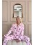 Pati Desenli Önden Düğmeli Peluş Polar Pijama Takımı 4
