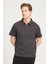 Siyah Erkek Polo T-Shirt W7Nq20528633W Fermuarlı Polo T-Shir 6