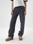 Kadın Lacivert Modern Ekose Oversize Pantolon 2