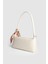 Lagraccio Paris Kadın Saza Fular Detaylı Baget Çanta Krem 1