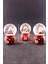3 Adet Yeni Yıl Noel Baba Temalı Karışık Mini Boy Işıklı Kar Küresi 6,5 cm 2