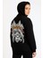 Metallica Iki Iplik Kapüşonlu Ön ve Arka Baskılı Hoodie - Siyah 3