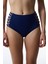 Lacivert High Fashion Yüksek Bel Bikini Altı 11