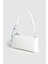 Lagraccio Paris Kadın Saza Fular Detaylı Baget Çanta Beyaz 1