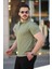 Erkek Yakası Fermuarlı Kısa Kollu T-Shirt 2