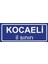 Kocaeli Il Sınırı Plakası , Dekoratif Aliminyum Levhaya Baskı 8*20CM 1