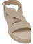 CS22053 4fx Bej Kadın Düz Sandalet 14