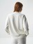 Kadın Ekru Modal Dokulu Oversize Sweatshirt 4