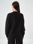 Kadın Siyah Modal Dokulu Oversize Sweatshirt 5