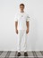 Erkek Ekru Esnek Dokulu Oversize Tişört 1