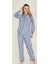 Freshness 4007 Kadın Uzun Kol Çizgili Gaffuriye Pijama Takımı 1