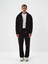 Erkek Siyah Pamuk Dokulu Oversize Sweat Pantolon 1