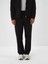 Erkek Siyah Pamuk Dokulu Oversize Sweat Pantolon 2