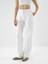 Kadın Ekru Pamuk Dokulu Oversize Sweat Pantolon 2
