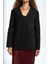 Volda Yaka Detay Siyah Blazer 5