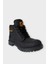 Unisex Kışlık Soğuk Geçirmez Kaydırmaz Taban Günlük Bağcıklı Bot Siyah - Füme 2