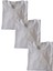 T-Shirt Pamuklu Cotton Sıfır Yaka Uzun Kollu 3'lü Çok Avantajlı Paket Slim Fit Ekstra Esnek Beyaz Unisex Supt1-5 2