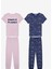 Kız Çocuk Bubble Pamuklu 2li Çok Renkli Pijama Takımı 13