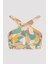 Çok Renkli Merry Desenli Halter Bikini Üstü 18