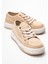 Keten Kadın Spor Ayakkabı Bej Beyaz 1