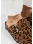 Leopar Desenli Kışlık Terlik 4
