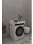 Lumi Banyo Dolabı Çamaşır ve Kurutma Makinesi Rafı Dolabı Kurutma Makinesi Aparatı Beyaz 1