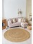 Dekoratif Yıkanabilir, Yuvarlak Kaymaz Tabanlı, Yuvarlak Salon Oturma Odası Halısı - WOOPAMUK521 2