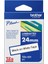 P-Touch TZE-251 Tze-Tape 24 mm Beyaz Üzerine Siyah Laminasyonlu Etiket 1