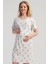 Kadın Beyaz Renk Kısa Kollu Lohusa Tunik C9T1N0605 1