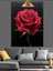 Yağlı Boya Kırmızı Gül Dekoratif Kanvas - Mdf Ahşap Tablo 3