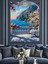 Sahil Kasabası Teras Manzarası Dekoratif Kanvas - Mdf Ahşap Tablo 1